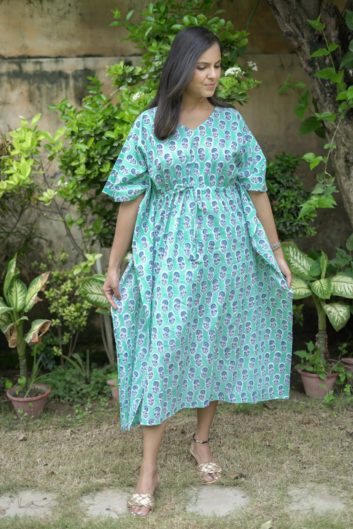 Sea Green Kaftan