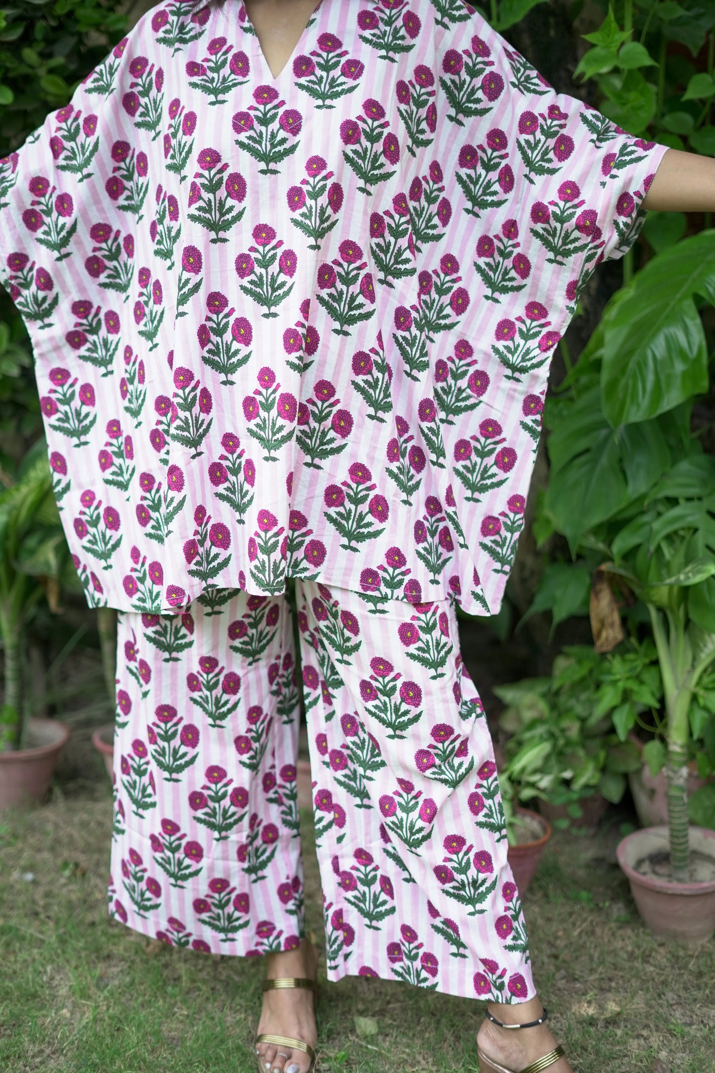 Pretty Pink Kaftan Coord Set