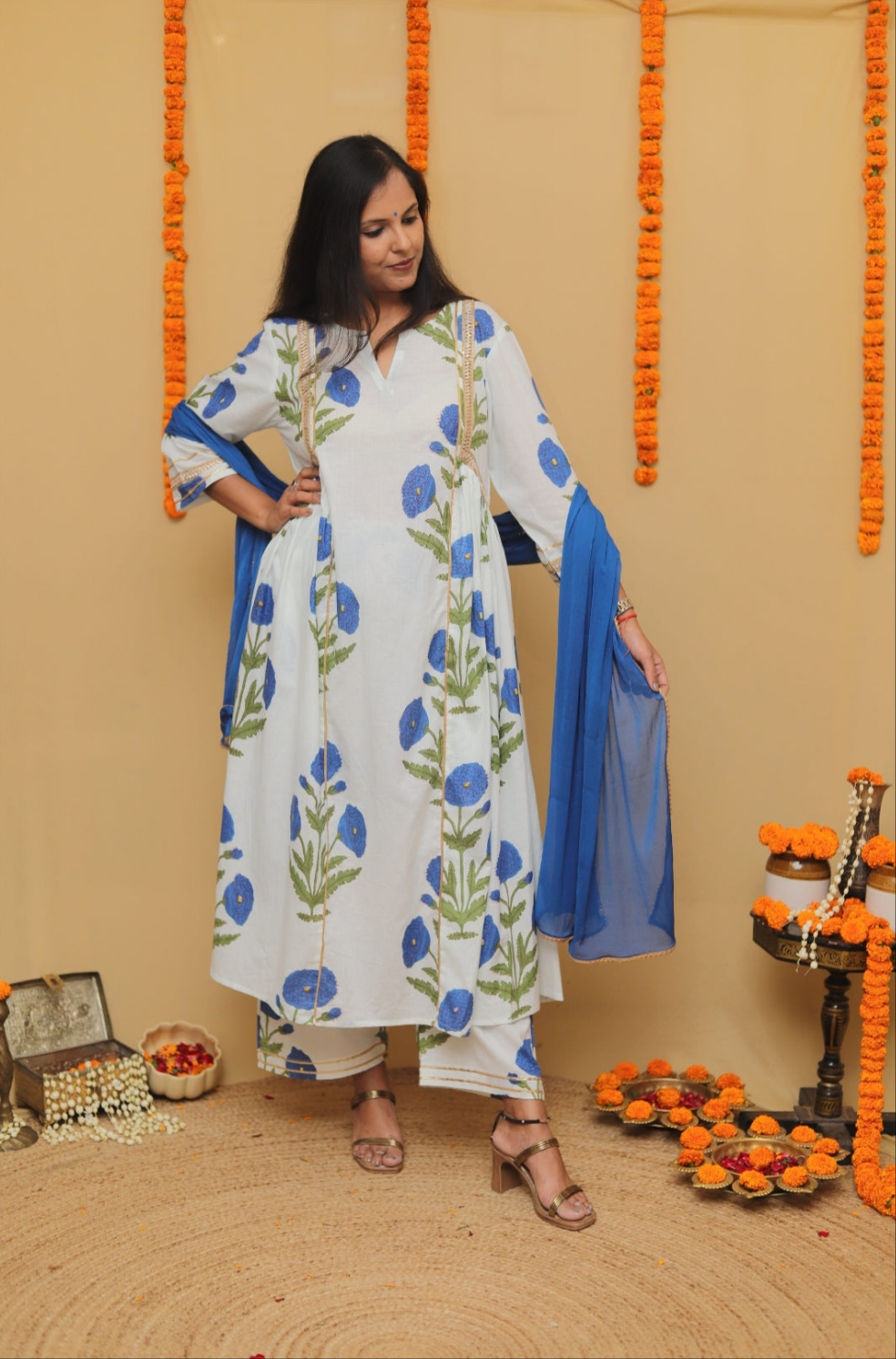 The Mughal Boota Collection (Blue)