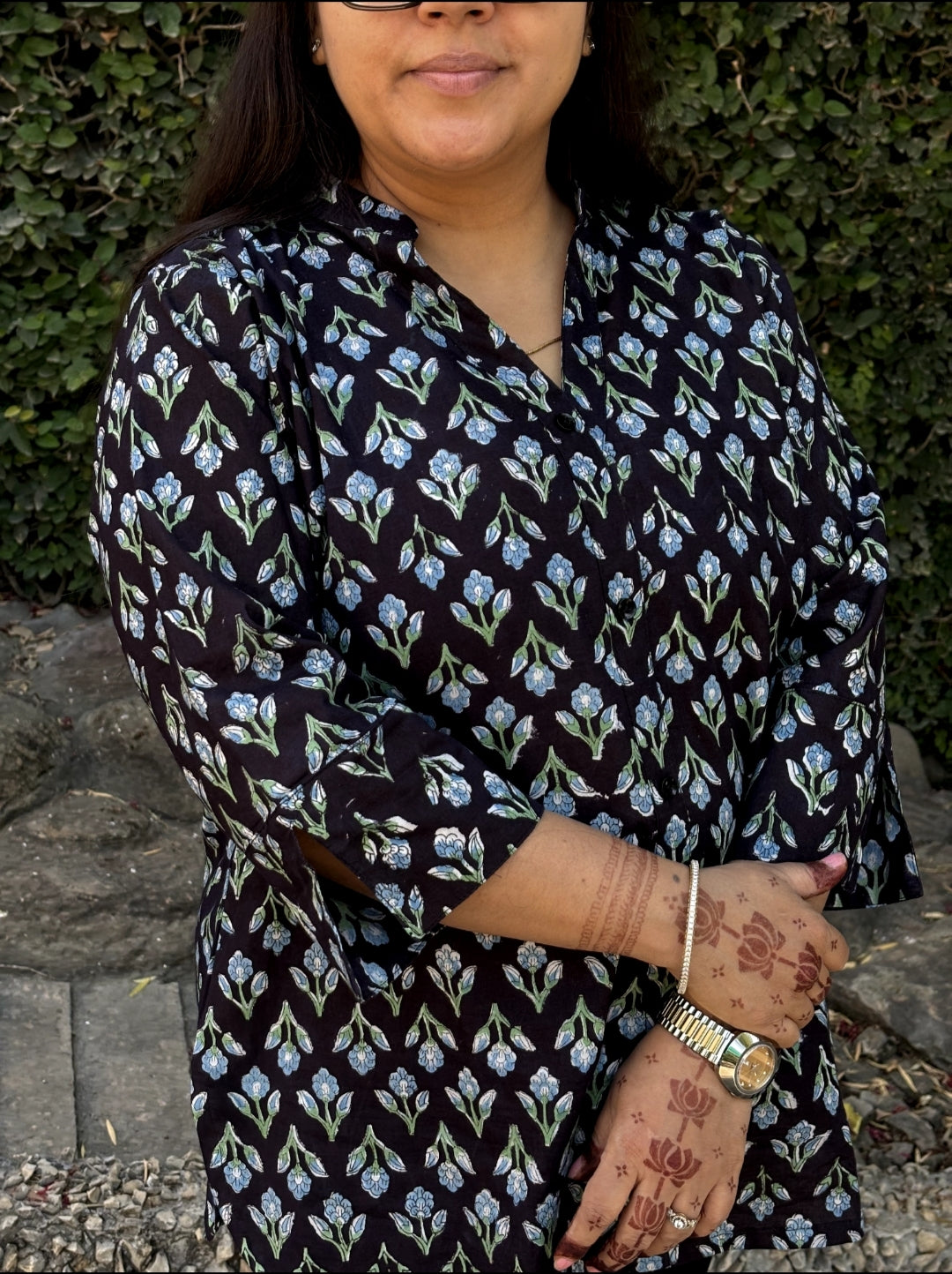 Twilight Petals Cotton Top