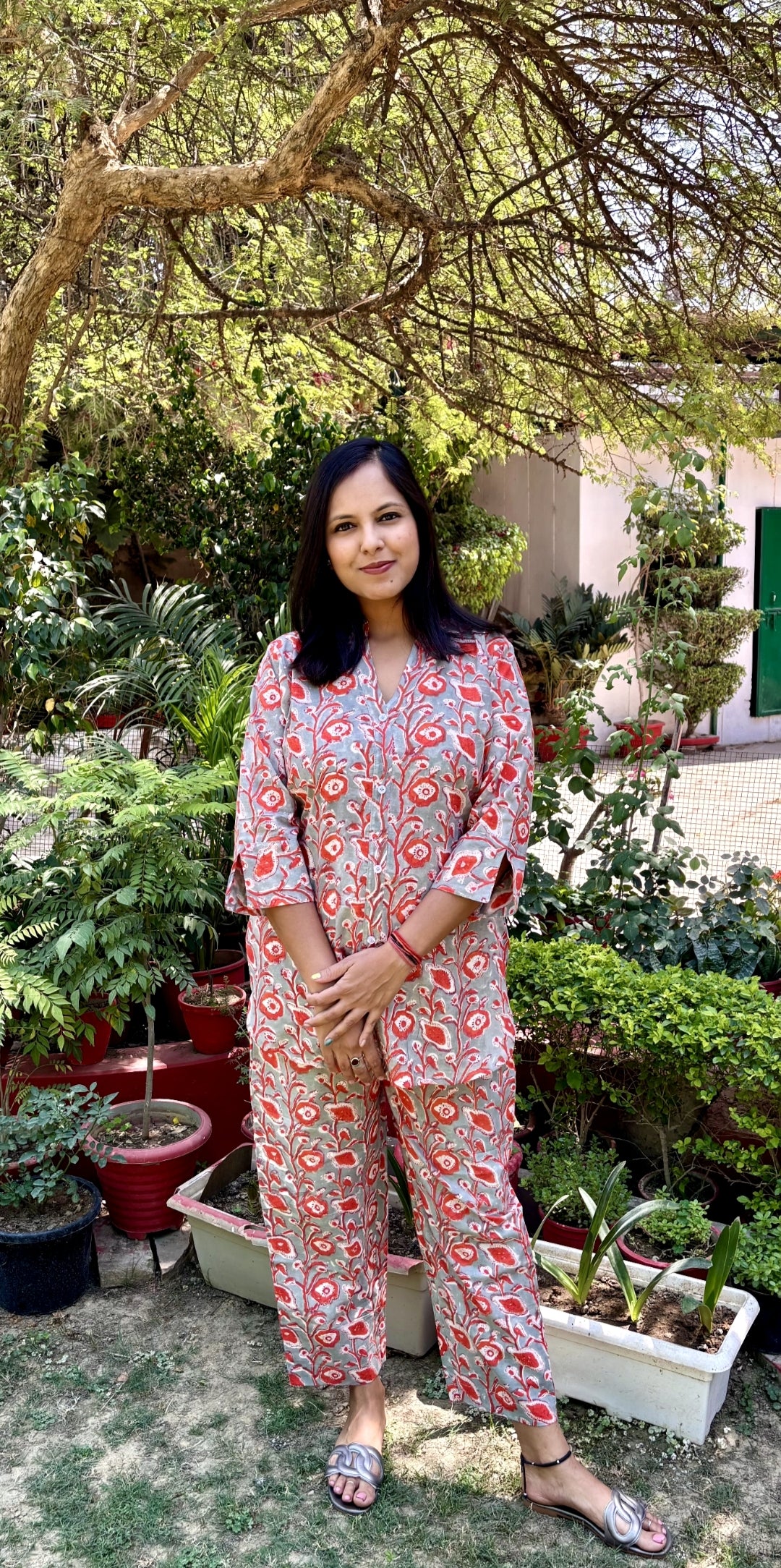 Chic Bloom Cotton Co-ord Set