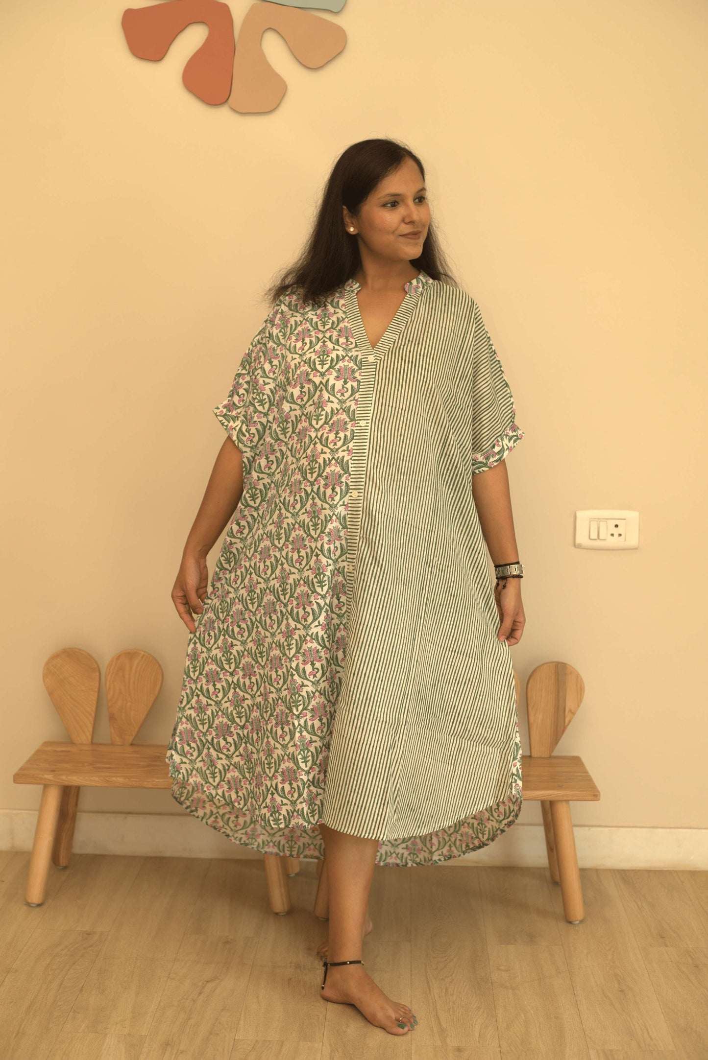 Meadow Mist Kaftan Dress