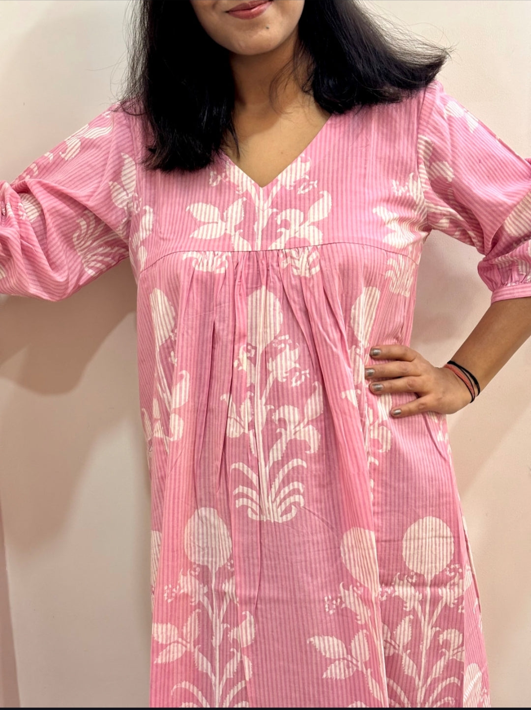 Blush Bloom Cotton Dress