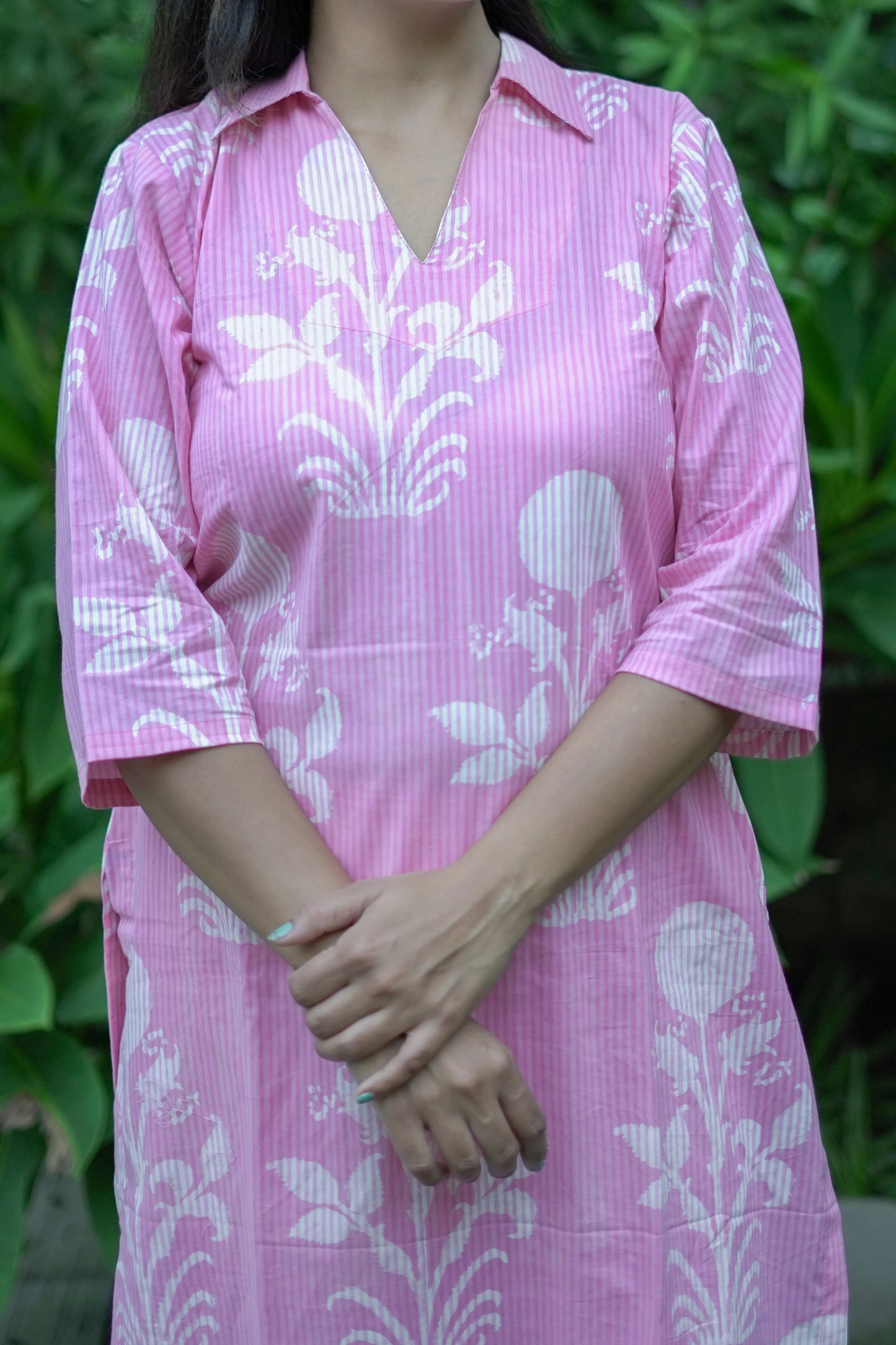 Pink Kurta Pant Coord