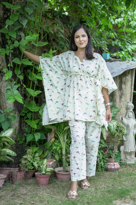 Lazy Dino Kaftan Pant Set