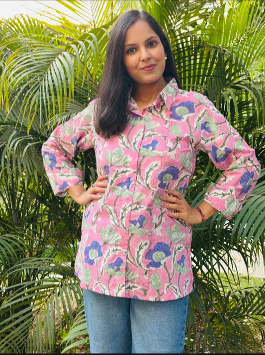 Pink Bloom Shirt