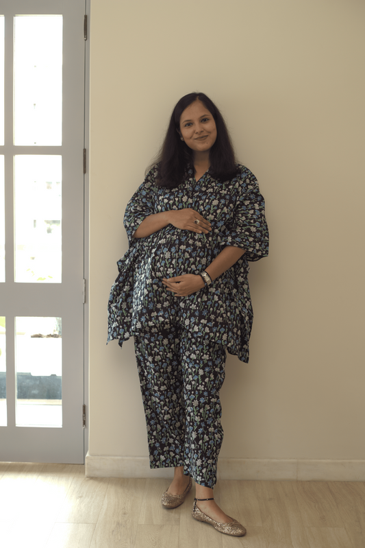 Midnight Bloom Co-ord Set