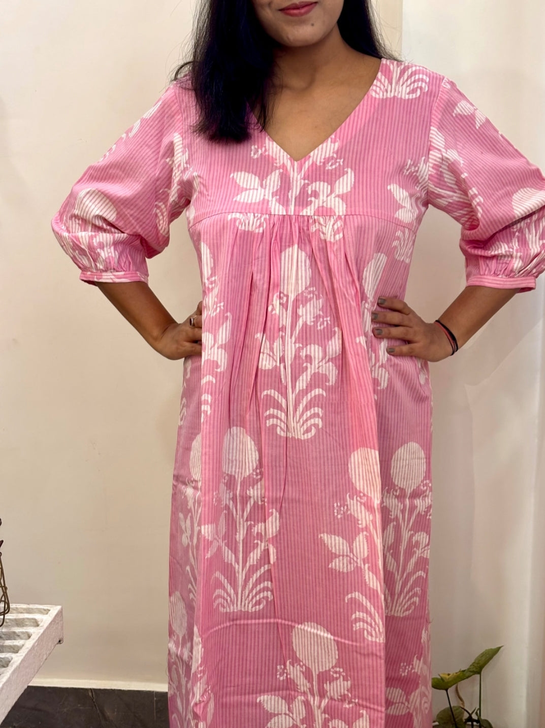 Blush Bloom Cotton Dress