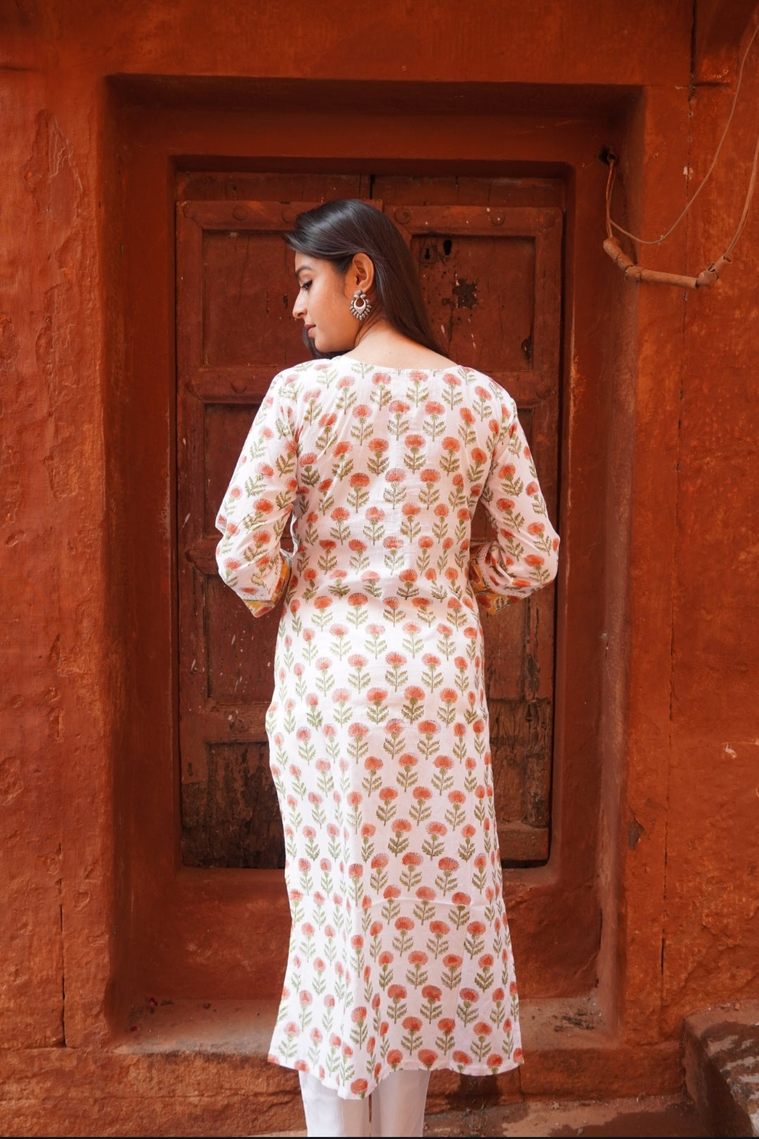 Gulbagh Hand block Cotton Kurti